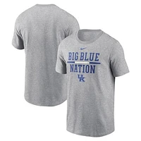 Men's Nike Heather Gray Kentucky Wildcats DNA Lockup T-Shirt