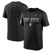 Men's Nike  Black Ohio State Buckeyes 2024 Military Appreciation Legend Performance T-Shirt