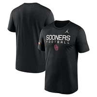 Men's Jordan Brand  Black Oklahoma Sooners 2024 Military Appreciation Legend Performance T-Shirt