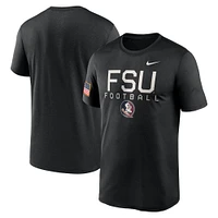 Men's Nike  Black Florida State Seminoles 2024 Military Appreciation Legend Performance T-Shirt