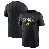 Men's Jordan Brand  Black Michigan Wolverines 2024 Military Appreciation Legend Performance T-Shirt