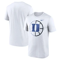 Men's Nike White Duke Blue Devils Recycled Legend Basketball Icon T-Shirt