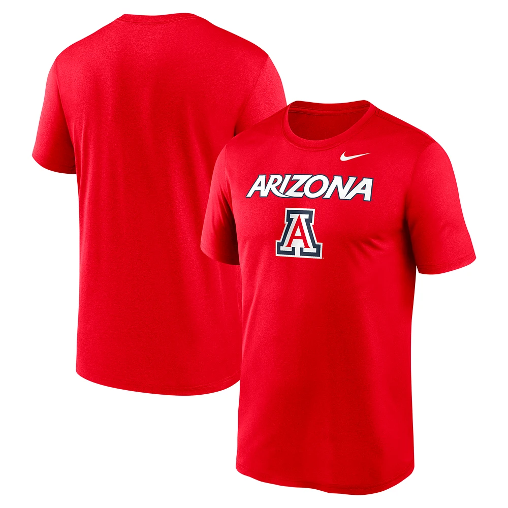 Men's Nike Red Arizona Wildcats Legend Basketball Icon Performance T-Shirt