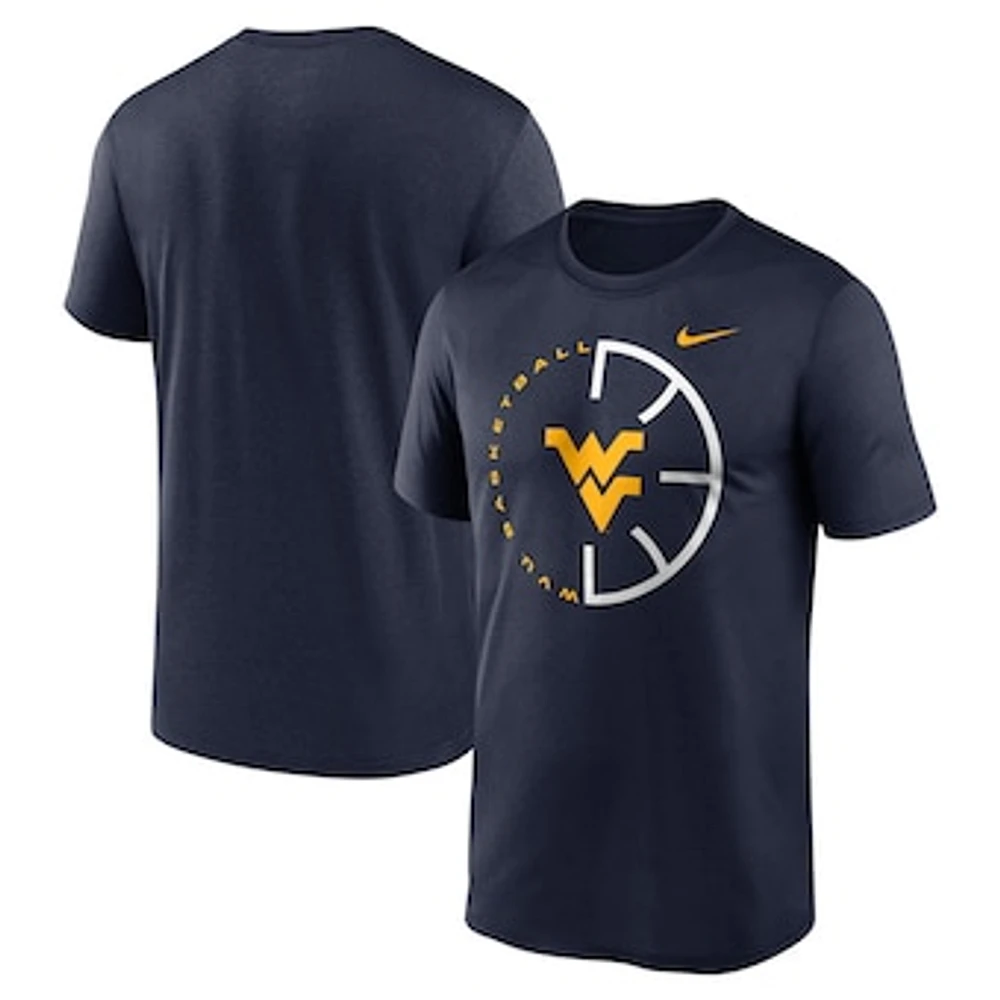 Men's Nike Navy West Virginia Mountaineers Legend Basketball Icon Performance T-Shirt