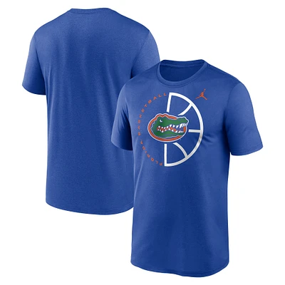 Men's Jordan Brand Royal Florida Gators Recycled Legend Basketball Icon T-Shirt