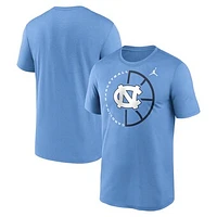 Men's Jordan Brand Carolina Blue North Carolina Tar Heels Legend Basketball Icon Performance T-Shirt