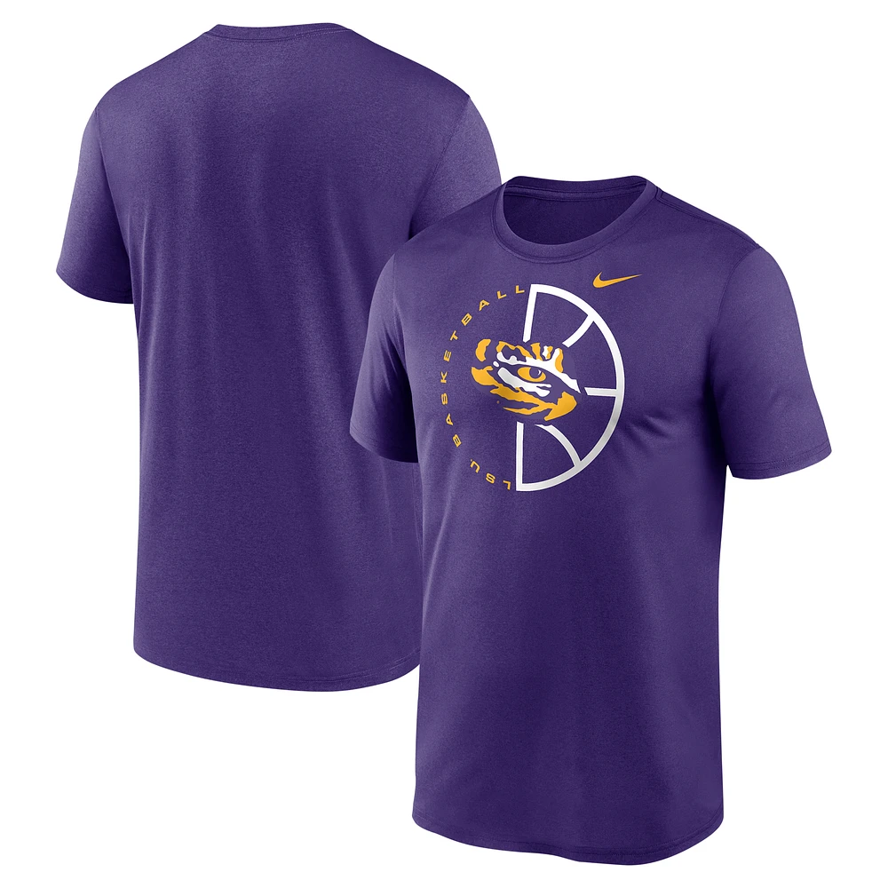 Men's Nike Purple LSU Tigers Legend Basketball Icon Performance T-Shirt