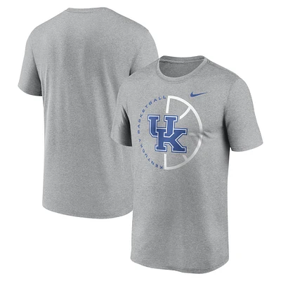 Men's Nike Heather Gray Kentucky Wildcats Recycled Legend Basketball Icon T-Shirt