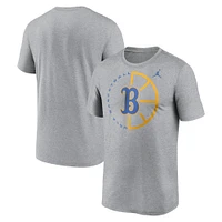 Men's Jordan Brand Heather Gray UCLA Bruins Legend Basketball Icon Performance T-Shirt