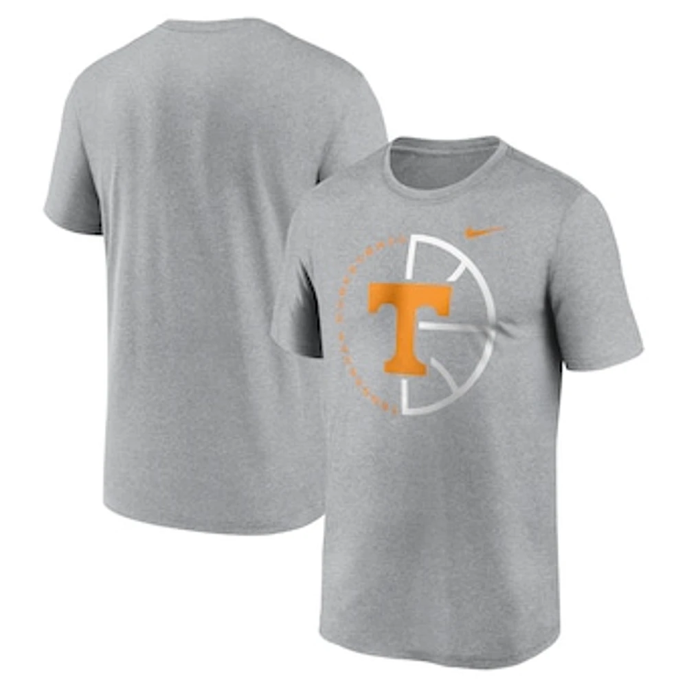 Men's Nike Heather Gray Tennessee Volunteers Legend Basketball Icon Performance T-Shirt