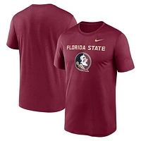 Men's Nike Garnet Florida State Seminoles Lockup Legend Performance T-Shirt