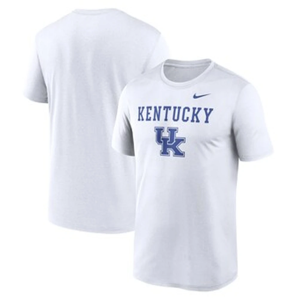 Men's Nike White Kentucky Wildcats Lockup Legend Performance T-Shirt