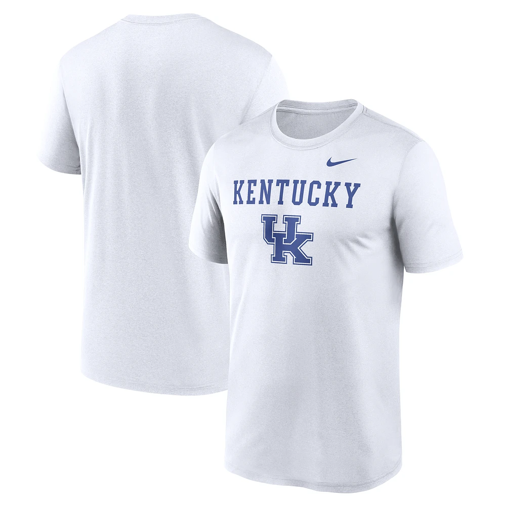 Men's Nike White Kentucky Wildcats Lockup Legend Performance T-Shirt