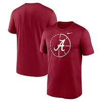 Men's Nike Crimson Alabama Tide Lockup Legend Performance T-Shirt