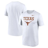 Men's Nike White Texas Longhorns Lockup Legend Performance T-Shirt