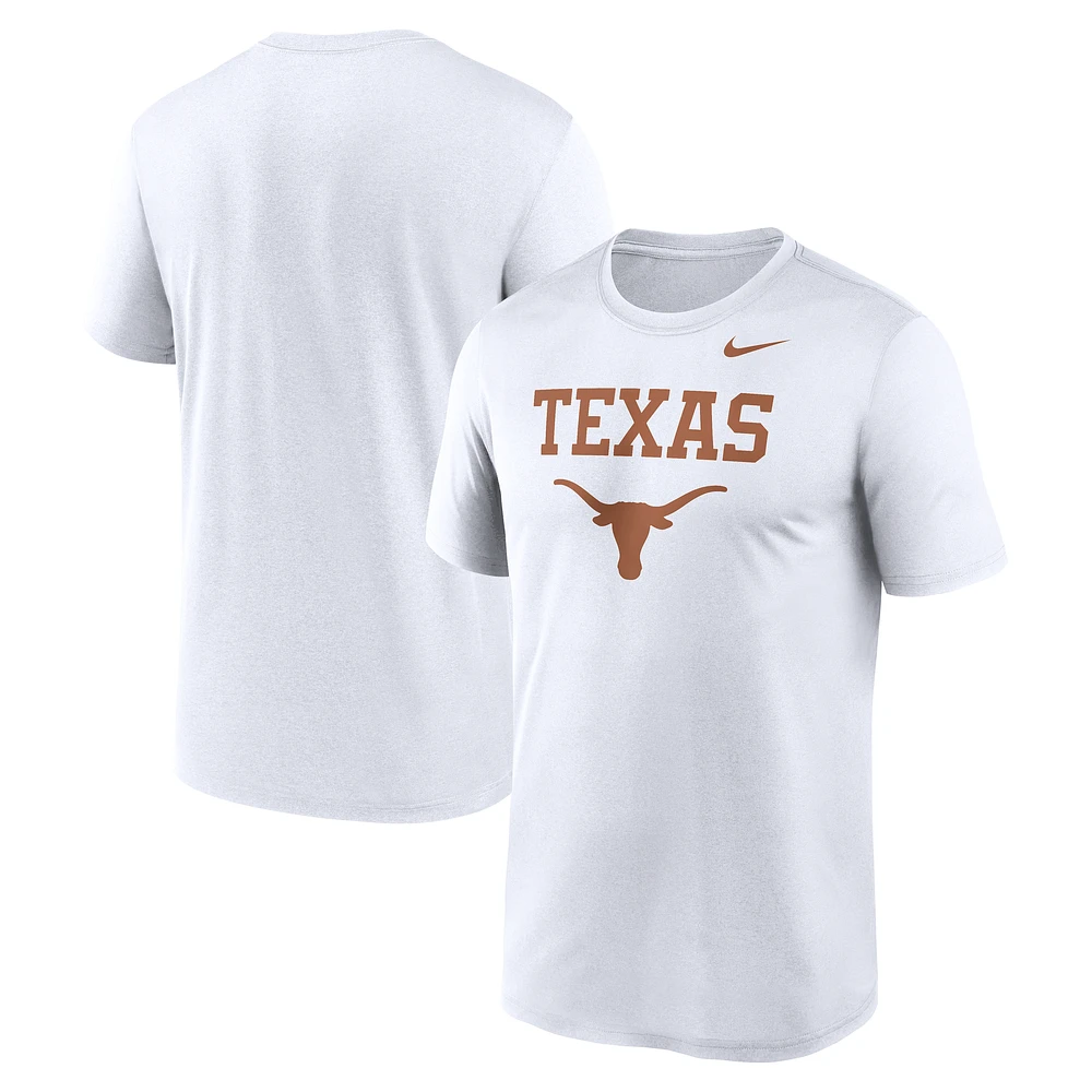 Men's Nike White Texas Longhorns Lockup Legend Performance T-Shirt