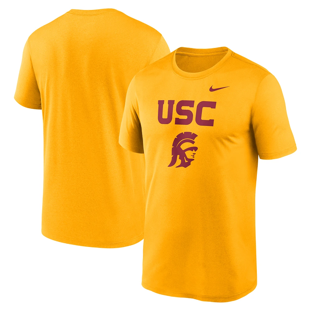 Men's Nike Gold USC Trojans Lockup Legend Performance T-Shirt