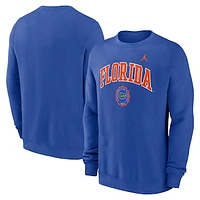 Men's Jordan Brand Royal Florida Gators Arched Seal Pullover Sweatshirt