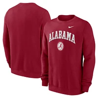 Men's Nike Crimson Alabama Tide Arched Seal Pullover Sweatshirt