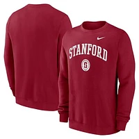 Men's Nike Cardinal Stanford Arched Seal Pullover Sweatshirt