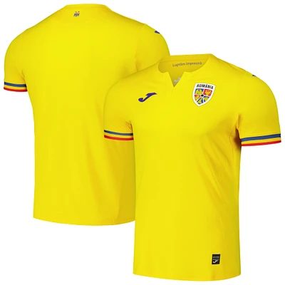 Men's Yellow Romania National Team 2024 Home Replica Jersey