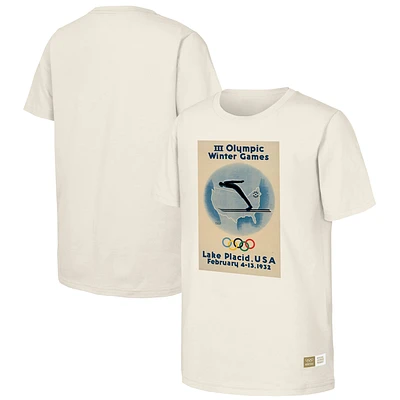 Men's  Natural 1932 Lake Placid Games Olympic Heritage T-Shirt