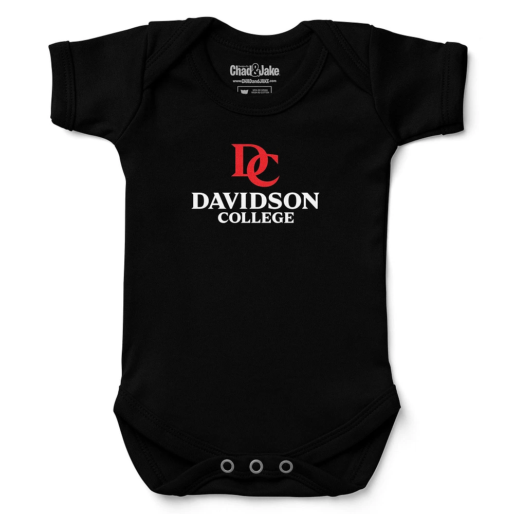 Newborn & Infant Chad Jake Black Davidson Wildcats Logo Bodysuit