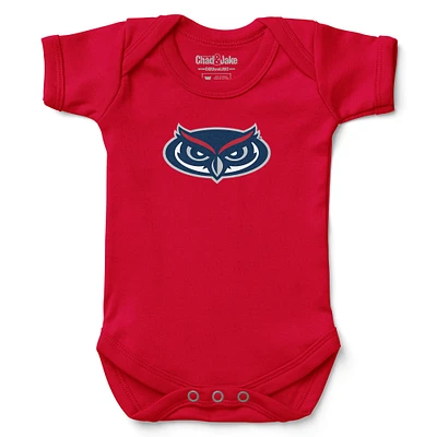 Newborn & Infant Chad Jake Red Florida Atlantic Owls Logo Bodysuit