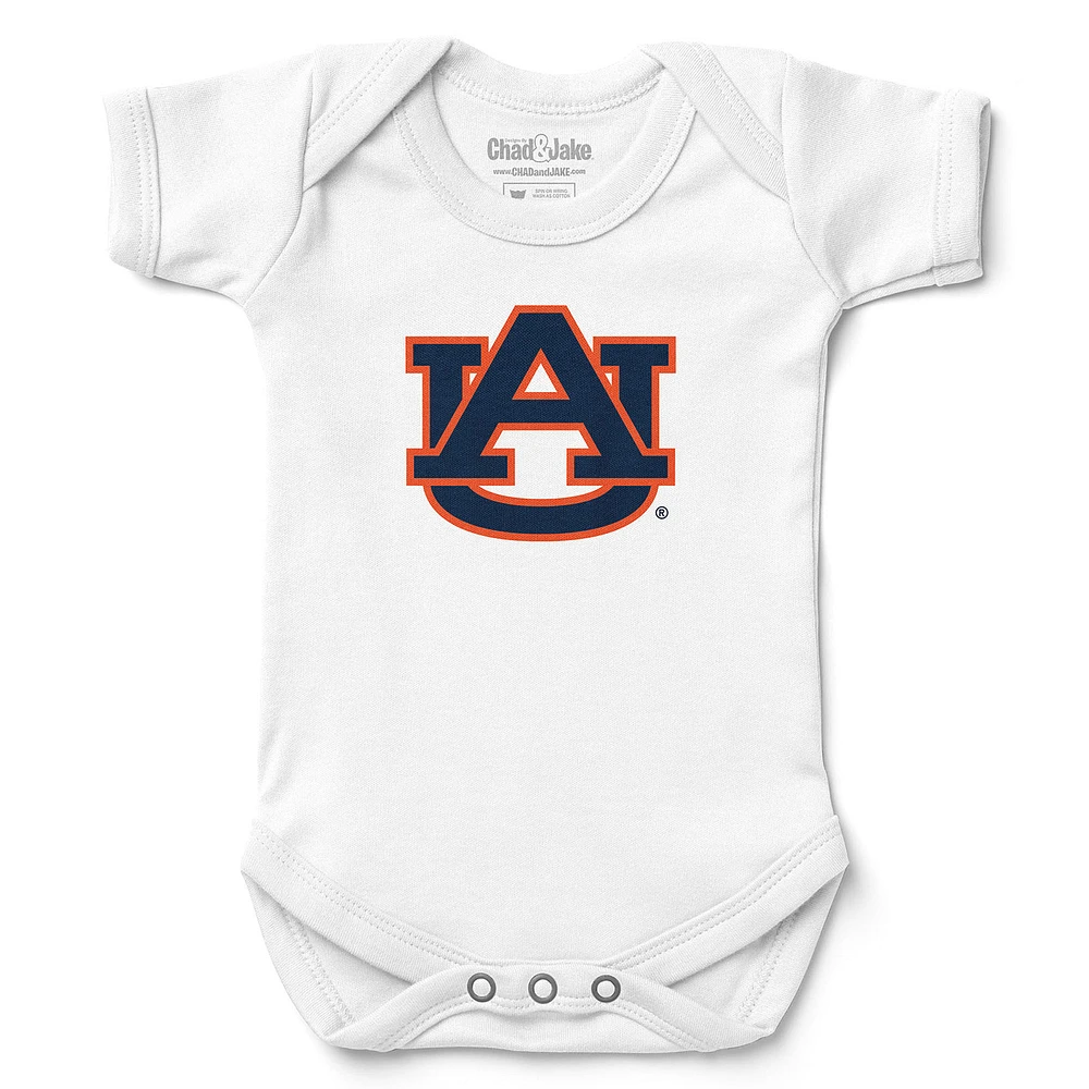 Newborn & Infant Chad Jake White Auburn Tigers Logo Bodysuit