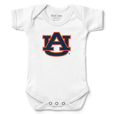 Newborn & Infant Chad Jake White Auburn Tigers Logo Bodysuit