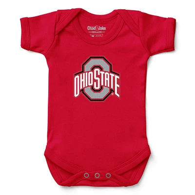 Newborn & Infant Chad Jake Scarlet Ohio State Buckeyes Logo Bodysuit