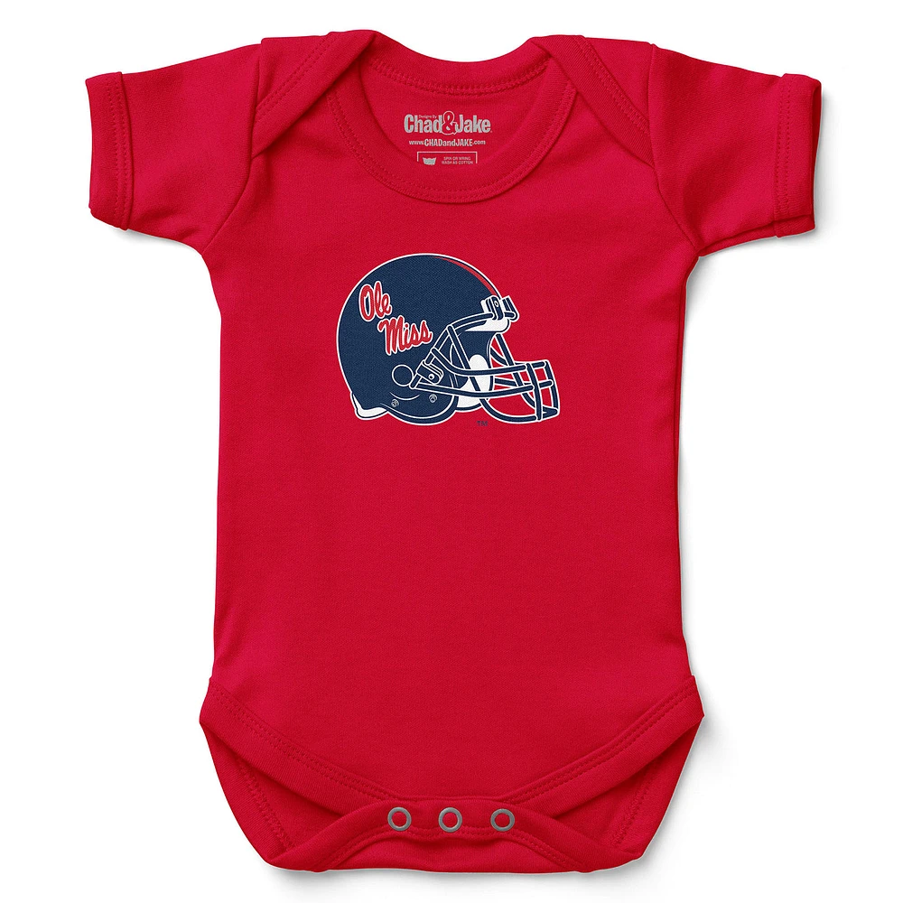 Newborn & Infant Chad Jake Ole Miss Rebels Helmet Logo Bodysuit