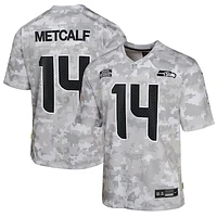 Youth Nike DK Metcalf Arctic Camo Seattle Seahawks 2024 Salute to Service Game Jersey