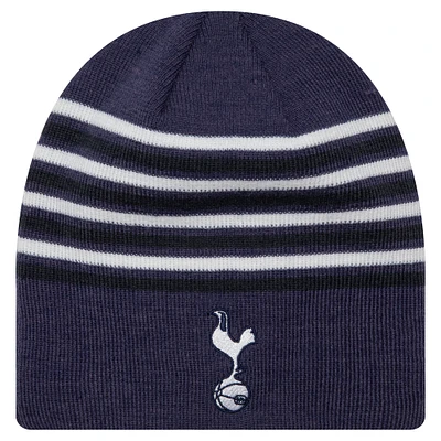 Men's New Era Navy Tottenham Hotspur Stripe Skull Knit Hat