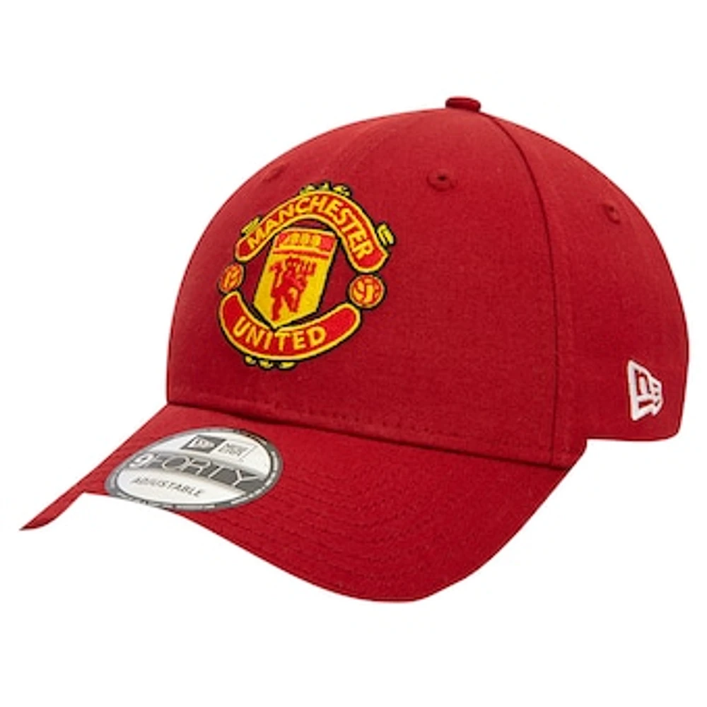 Men's New Era Red Manchester United Seasonal 9FORTY Adjustable Hat