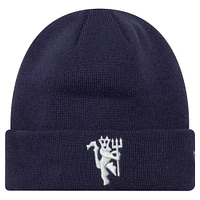 Men's New Era Navy Manchester United Seasonal Cuffed Knit Hat