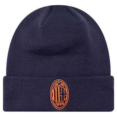 Men's New Era Navy AC Milan Seasonal Cuffed Knit Hat