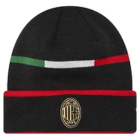 Men's New Era Black AC Milan 1995 Cuffed Knit Hat