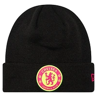 Men's New Era Black Chelsea Color Cuffed Knit Hat