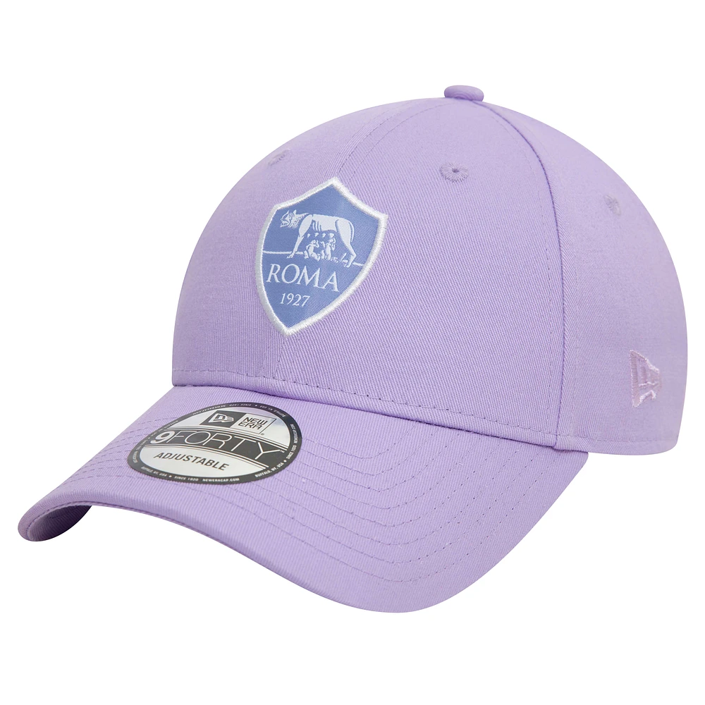 Women's New Era Purple AS Roma Micro 9FORTY Adjustable Hat