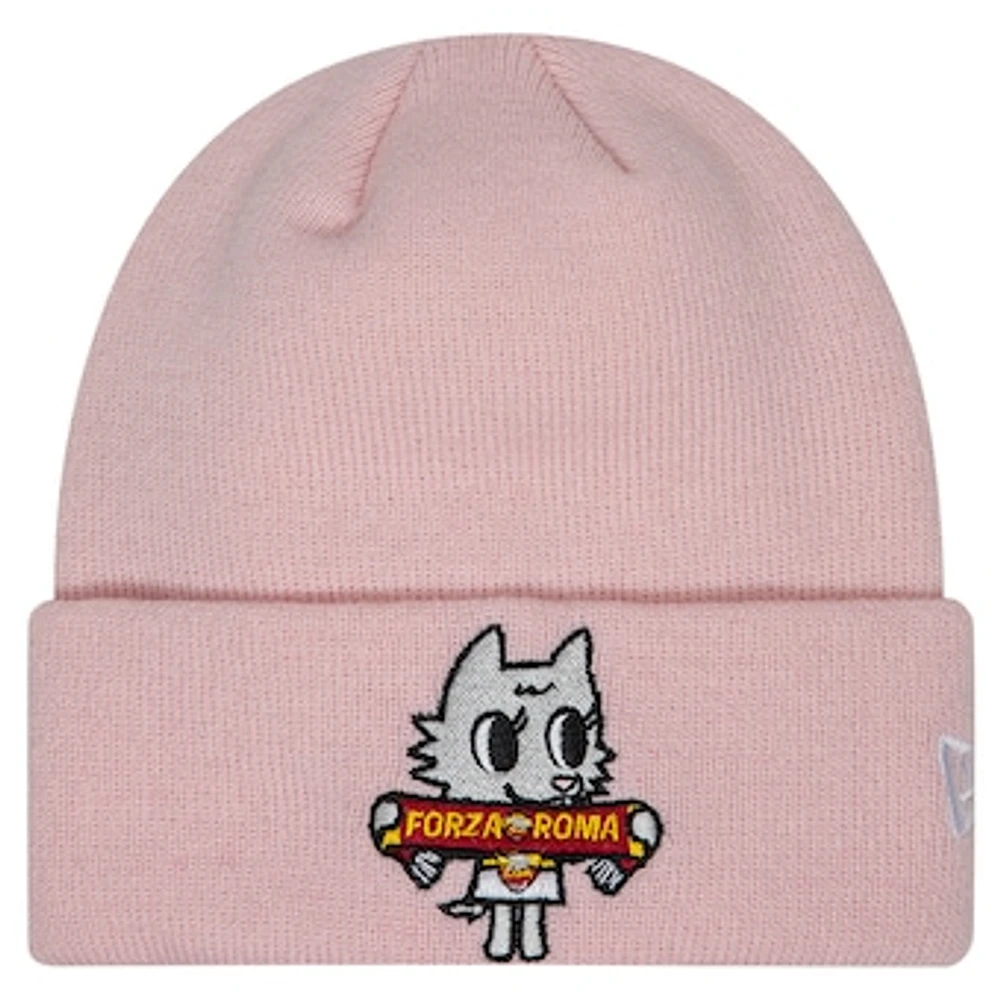 Youth New Era Pink AS Roma Romina Cuffed Knit Hat