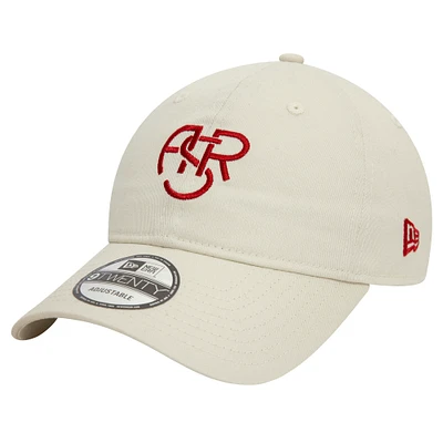 Men's New Era Tan AS Roma Monogram 9TWENTY Adjustable Hat