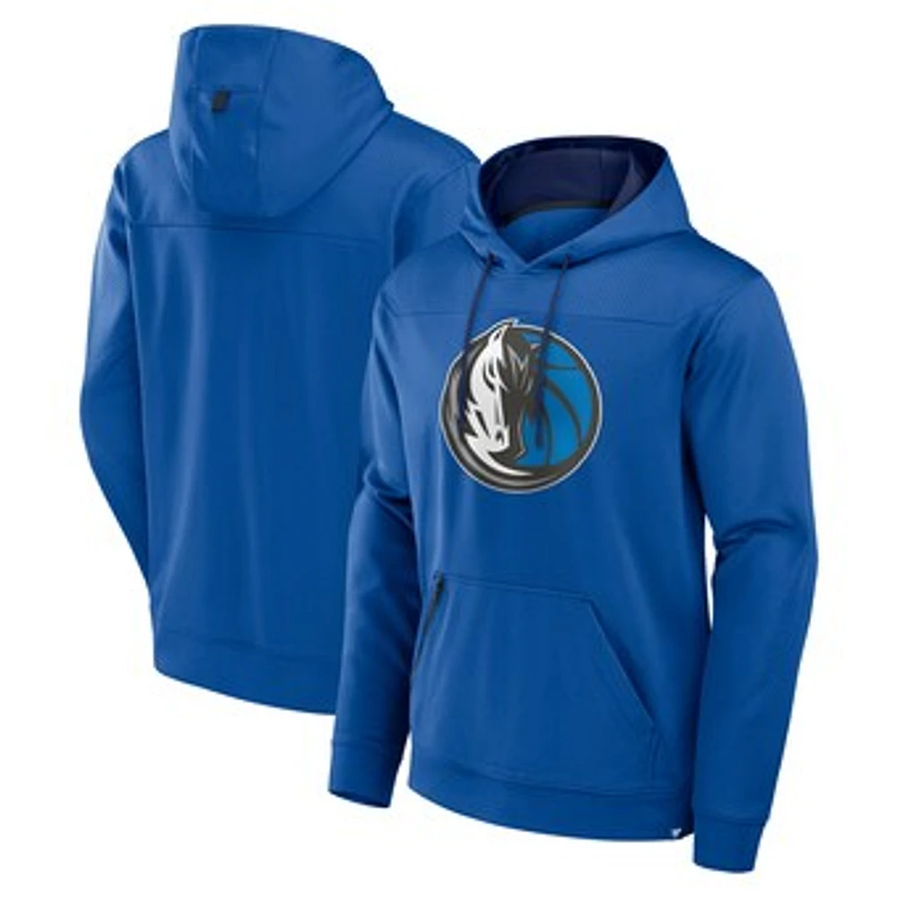 Men's Fanatics  Blue Dallas Mavericks Reserve Defender Pullover Hoodie