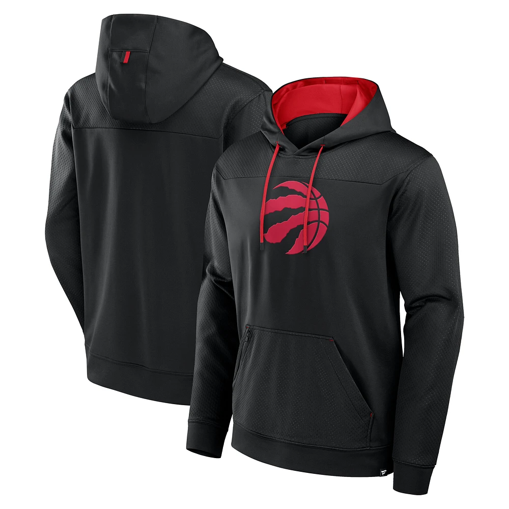 Men's Fanatics  Black Toronto Raptors Reserve Defender Pullover Hoodie