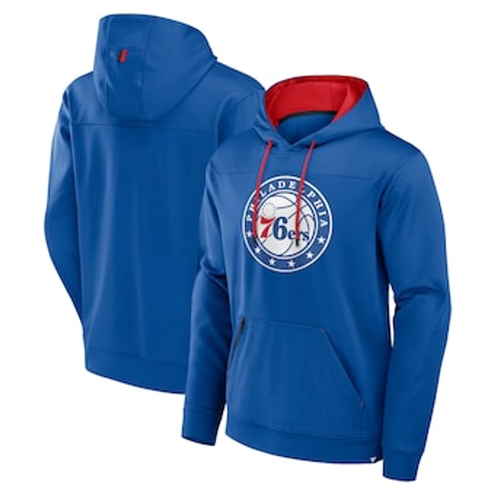 Men's Fanatics  Royal Philadelphia 76ers Reserve Defender Pullover Hoodie