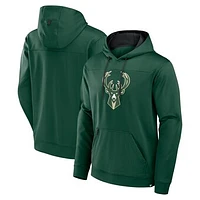 Men's Fanatics  Hunter Green Milwaukee Bucks Reserve Defender Pullover Hoodie