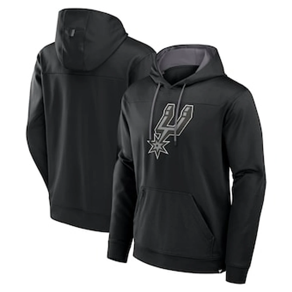 Men's Fanatics  Black San Antonio Spurs Reserve Defender Pullover Hoodie