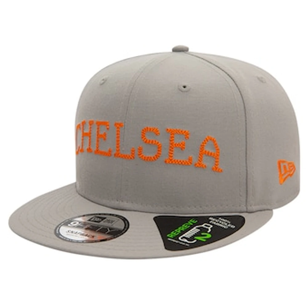 Men's New Era Gray Chelsea Repreve Chainstitch 9FIFTY Snapback Hat