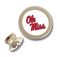 Gold Ole Miss Rebels Lapel Pin