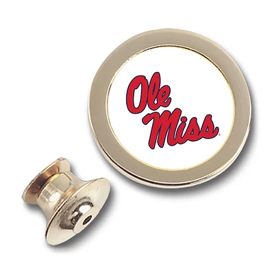 Gold Ole Miss Rebels Lapel Pin